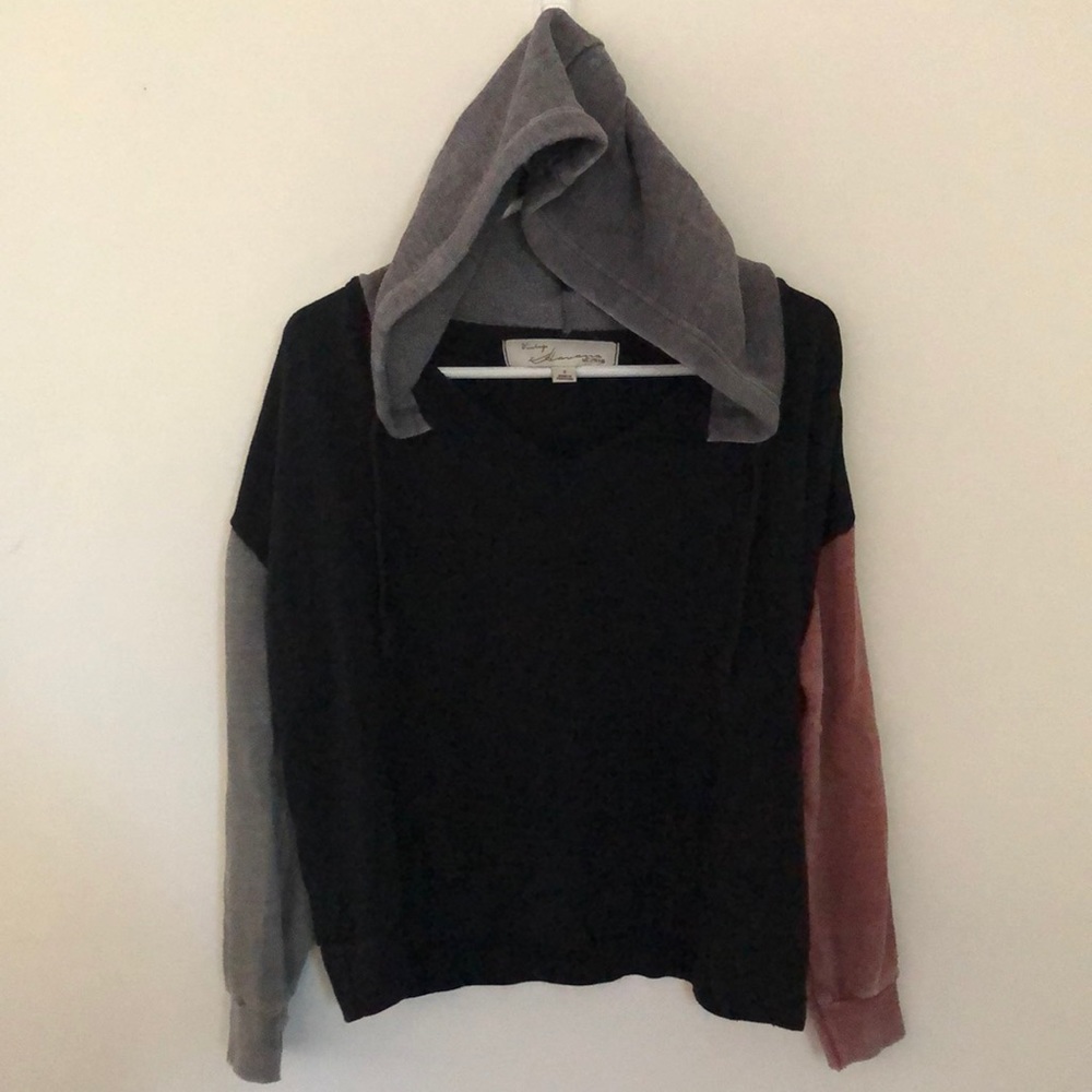 Vintage Havana hoodie sweatshirt black pink Small